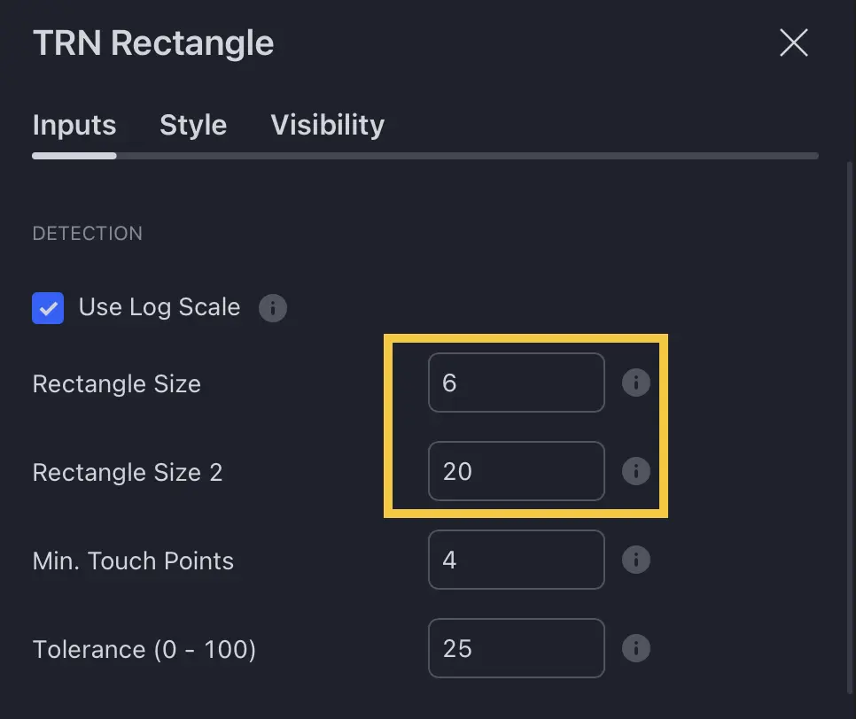 Swing Size Configuration